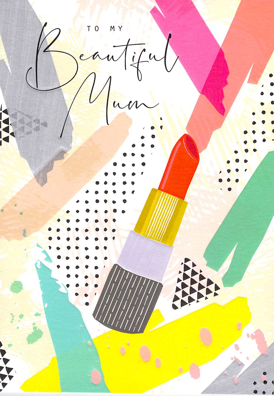 Mothers Day Greeting Card - Mum - Lipstick - Free Postage