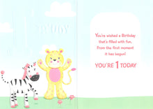 Load image into Gallery viewer, Age 1 - 1st Birthday - Greeting Card - Multibuy
