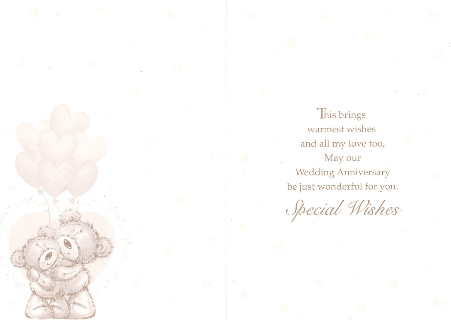Anniversary - Our Anniversary - Gold Foil / Bears - Greeting Card