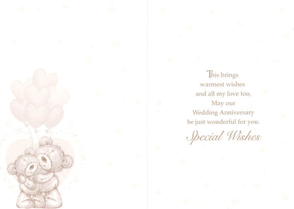 Anniversary - Our Anniversary - Gold Foil / Bears - Greeting Card