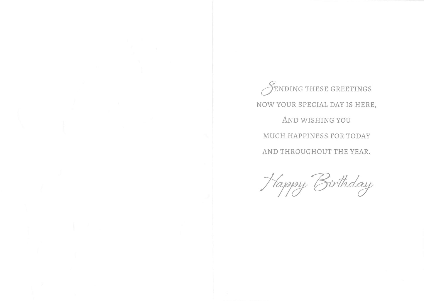Friend / Open Card - Happy Birthday - Greeting Card - Flowers