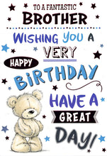 Load image into Gallery viewer, Brother - Birthday - Greeting Card - Great Day - Free Postage
