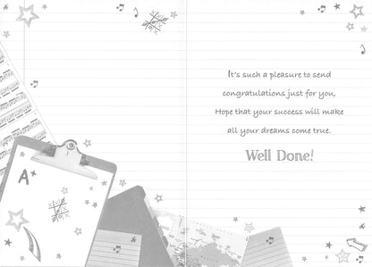 Well Done - Exam Results - Maths / English / Science - Greeting Card - Free Postage