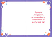 Load image into Gallery viewer, Brother Birthday Card - Birthday Wishes - Greeting Card - Free Postage
