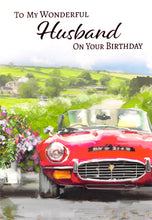 Load image into Gallery viewer, Birthday - Husband -  Red Sports Car - Greeting Card - Free Postage

