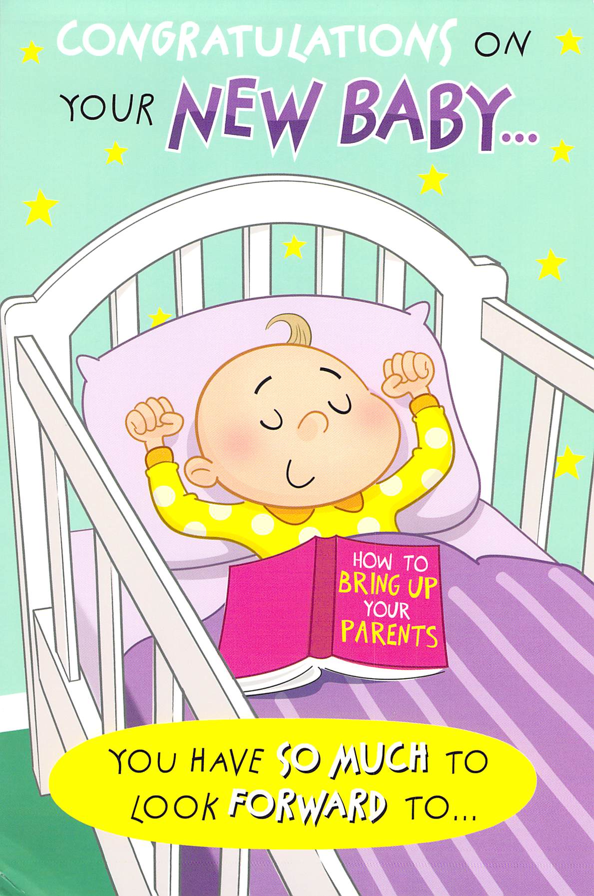 This New Baby - Greeting Card - Humour is a Greeting Card priced at £ 2.89 from Made To Be Treasured range. Produced by Cherry Orchard for excellent quality