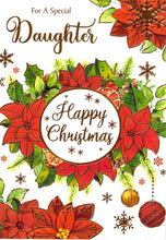 Load image into Gallery viewer, Christmas - Daughter - Wreath - Greeting Card  - Multi Buy Discount
