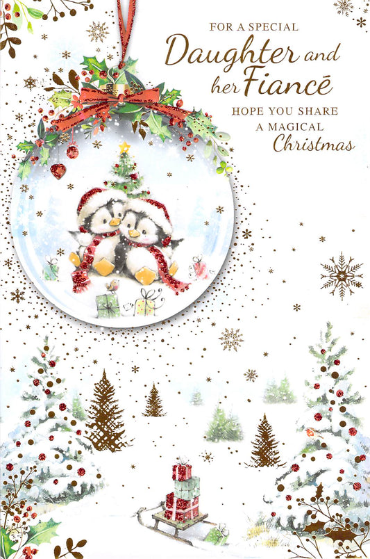 This Christmas - Daughter & Son In Law - Snowglobe - Greeting Card is a Greeting Card priced at £ 2.80 from Made To Be Treasured range. Produced by Kingfisher for excellent quality