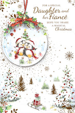 Load image into Gallery viewer, Christmas - Daughter &amp; Son In Law - Snowglobe -  Greeting Card
