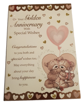 Load image into Gallery viewer, Anniversary (Golden Anniversary) - Greeting Card - Multi Buy Discounts - Free P&amp;P
