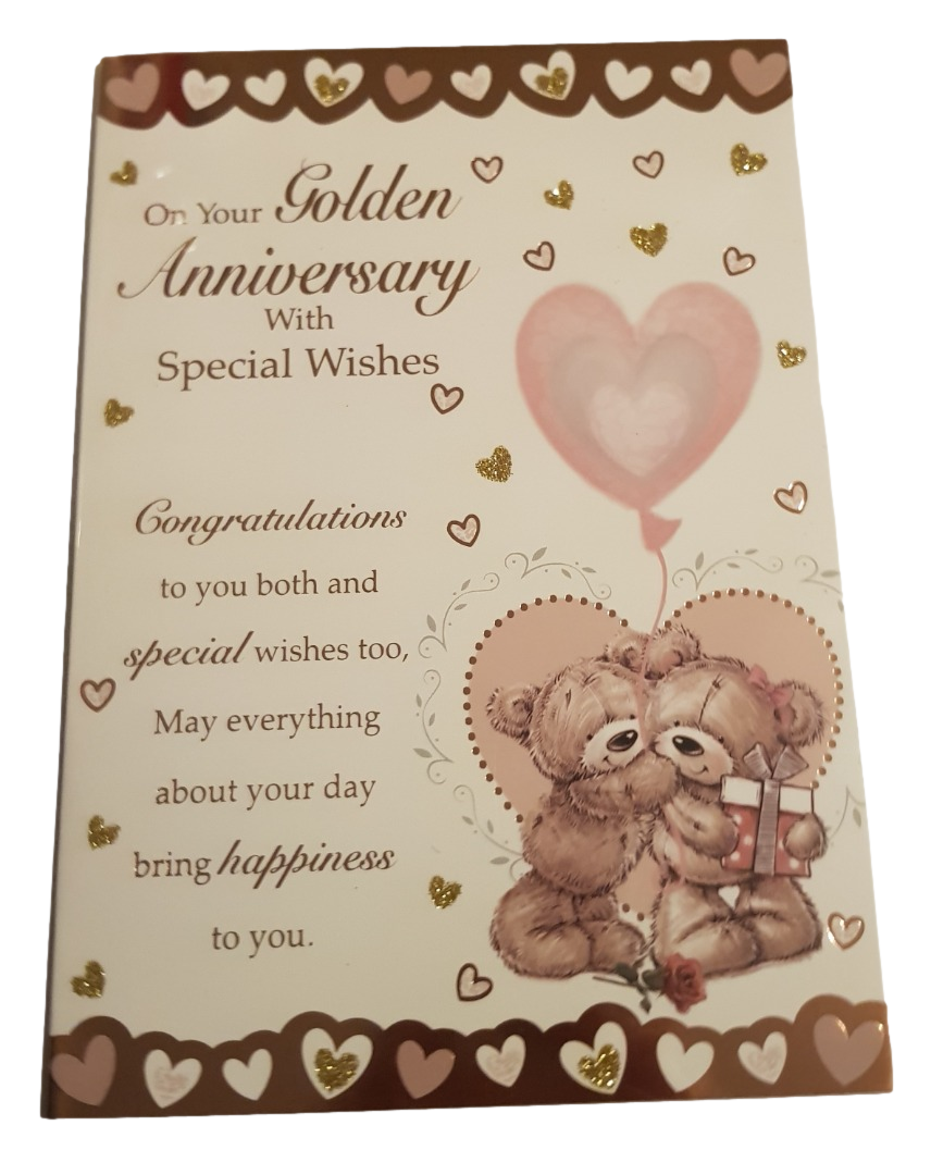 Anniversary (Golden Anniversary) - Greeting Card - Multi Buy Discounts - Free P&P