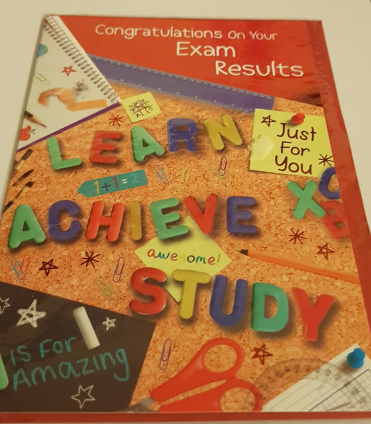 This Well Done - Exam Results - Greeting Card - Free Postage is a Greeting Card priced at £ 1.45 from Made To Be Treasured range. Produced by Poppy Hill for excellent quality