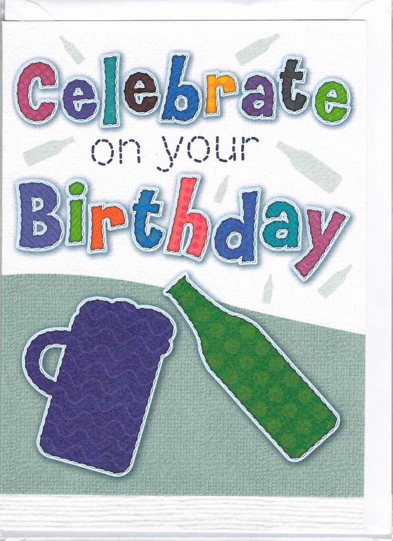 Birthday (Beer) - Greeting Card - Multi Buy Discount - Free P&P