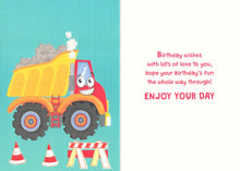 Load image into Gallery viewer, Birthday - Nephew - Truck - Greeting Card - Free Postage
