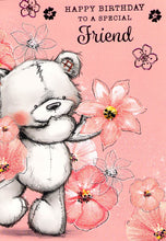 Load image into Gallery viewer, Birthday - Friend - Floral - Greeting Card - Free Postage
