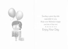 Load image into Gallery viewer, Birthday - Age 3 - Balloons - Greeting Card - Free Postage
