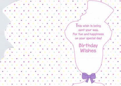 Birthday - Age 4 - Sundae - Greeting Card - Free Postage