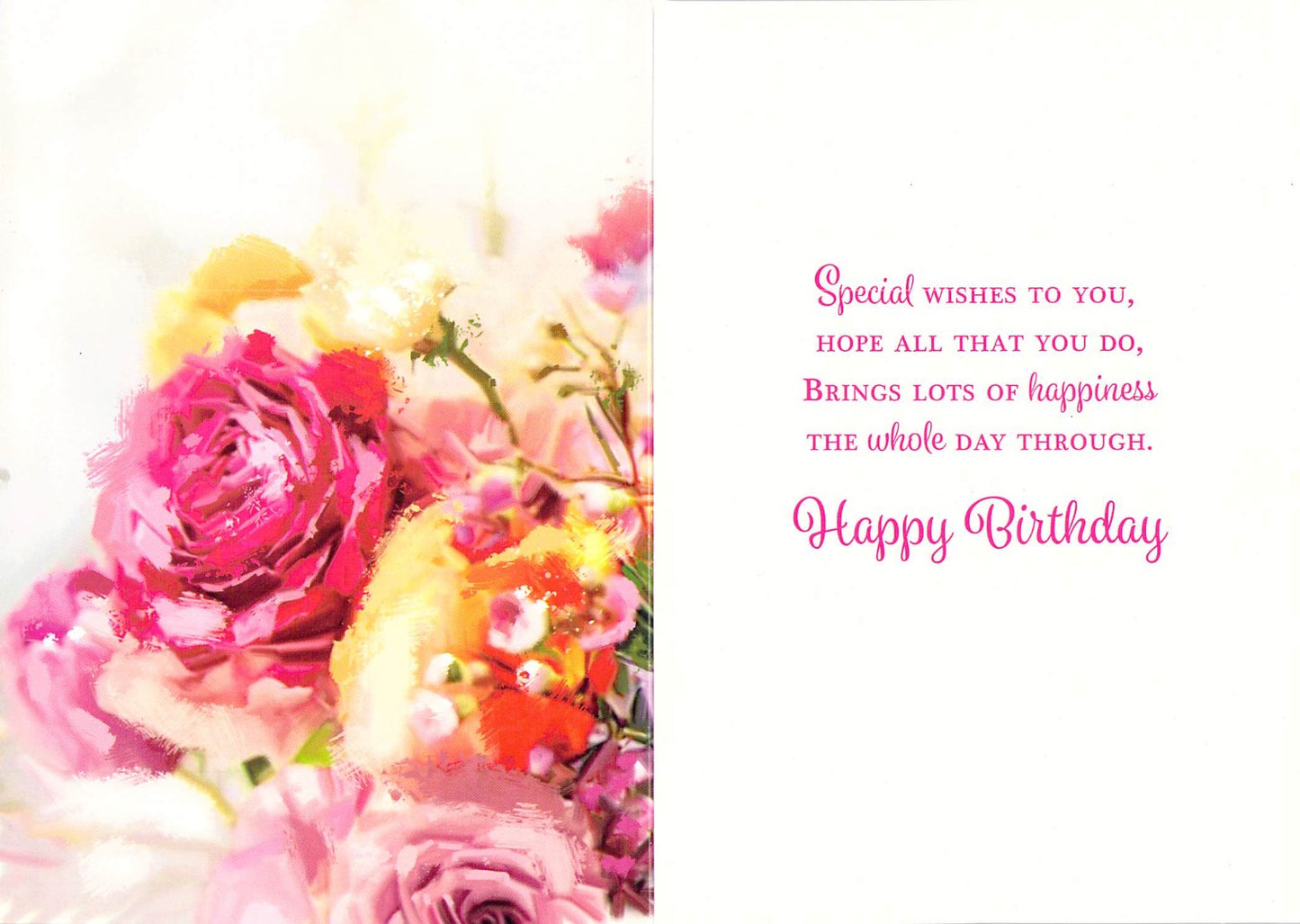 Birthday - General - Floral - Greeting Card - Free Postage