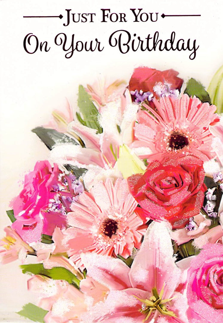 Birthday - General - Floral - Greeting Card - Free Postage