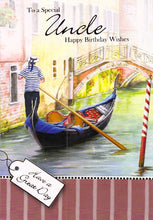Load image into Gallery viewer, Birthday -Uncle - Canal - Greeting Card - Free Postage
