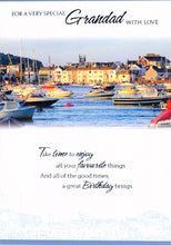 Load image into Gallery viewer, Birthday - Grandad - Harbour - Greeting Card - Free Postage
