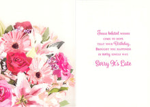 Load image into Gallery viewer, Birthday - Belated - Flower Bouquet - Greeting Card - Free Postage

