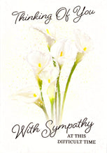 Load image into Gallery viewer, Sympathy - Lilly Flowers - Greeting Card - Free Postage
