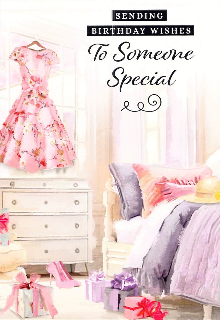 Birthday - Someone Special - Bedroom - Greeting Card - Free Postage