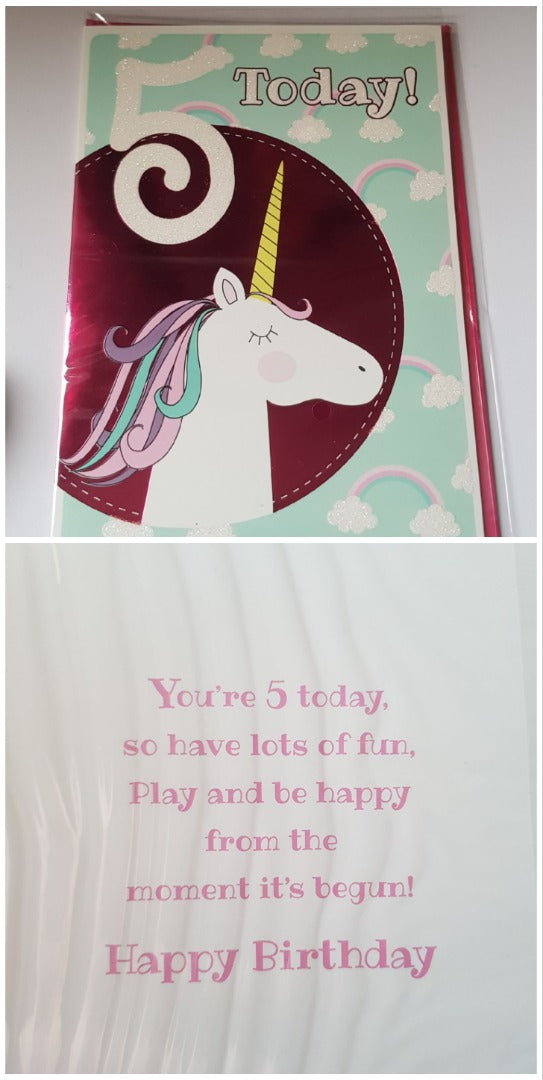 5th Birthday - Greeting Card - Free Postage