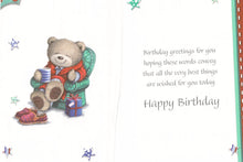 Load image into Gallery viewer, Birthday - Grandson - Chair/Cuppa - Greeting Card - Free Postage

