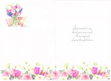 Load image into Gallery viewer, Thank You - Vase - Greeting Card - Free Postage
