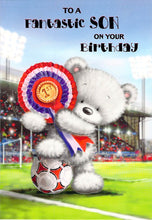 Load image into Gallery viewer, Son - Birthday - Football - Greeting Card - Free Postage
