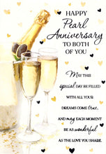 Load image into Gallery viewer, Anniversary - Pearl - Champagne - Greeting Card
