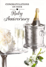 Load image into Gallery viewer, Anniversary - Ruby - Greeting Card
