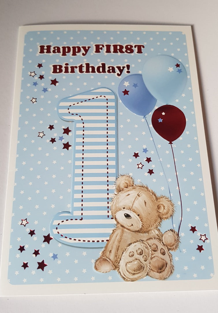 1st Birthday - Greeting Card - Multibuy