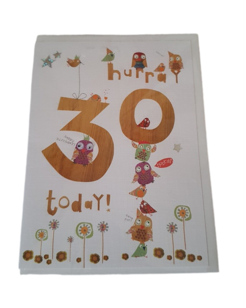 Age 30 - Birthday - Greeting Card - Free Postage