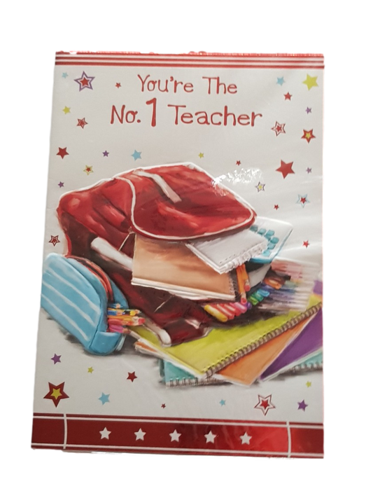 This Teacher No 1 - Thank You - Greeting Card - Free Postage is a Greeting Card priced at £ 1.99 from Made To Be Treasured range. Produced by Generic for excellent quality