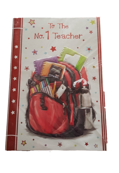 To The No1 Teacher  - Thank You - Greeting Card - Free Postage