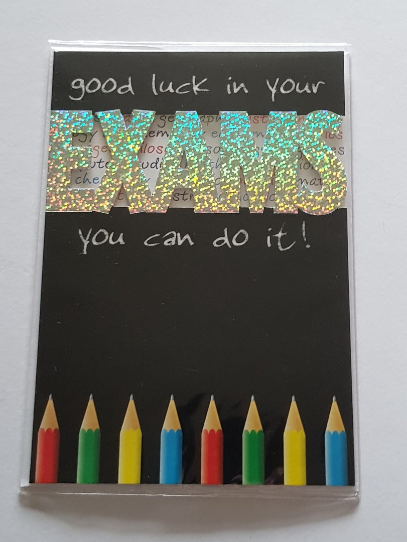 Good Luck - Exams  - Greeting Card - Free Postage