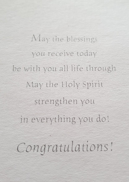 Confirmation - Greeting Card - On Your 1st - Free Postage