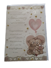 Load image into Gallery viewer, Anniversary - Silver - Greeting Card
