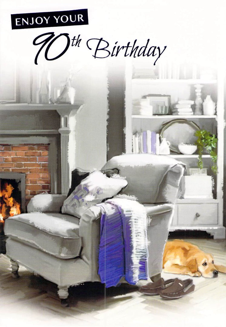 Age 90 - 90th Birthday - Living Room - Free Postage