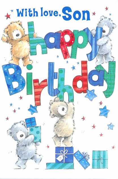 Birthday - Son - Greeting Card - Free Postage