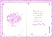 Load image into Gallery viewer, 50th Birthday - Age 50 - Flowers/Teacup - Greeting Card - Free Postage

