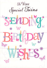 Load image into Gallery viewer, Twins Birthday - Greeting Card - Free Postage
