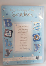 Load image into Gallery viewer, Grandson (Christening)  - Greeting Card -  Multi Buy - Free P&amp;P
