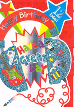 Load image into Gallery viewer, 12th Birthday - Age 12 - Greeting Card - Multibuy
