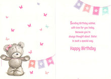 Load image into Gallery viewer, Birthday - Sister - Enjoy Your Day - Greeting Card - Free Postage
