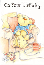 Load image into Gallery viewer, Birthday - General Birthday - Bear / Chilling - Greeting Card - Free Postage
