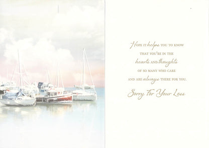 Sympathy - Boats - Greeting Card - Free Postage